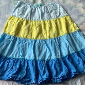 Gymboree girls ruffle tiered skirt in size 6